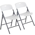 White Folding Chairs – 2/4/6 Pack