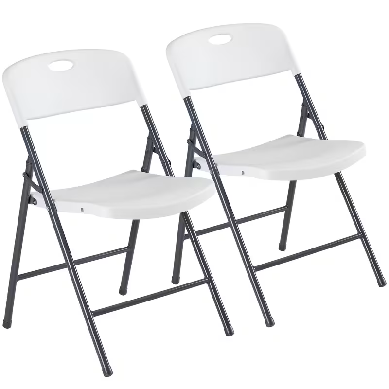 White Folding Chairs – 2/4/6 Pack