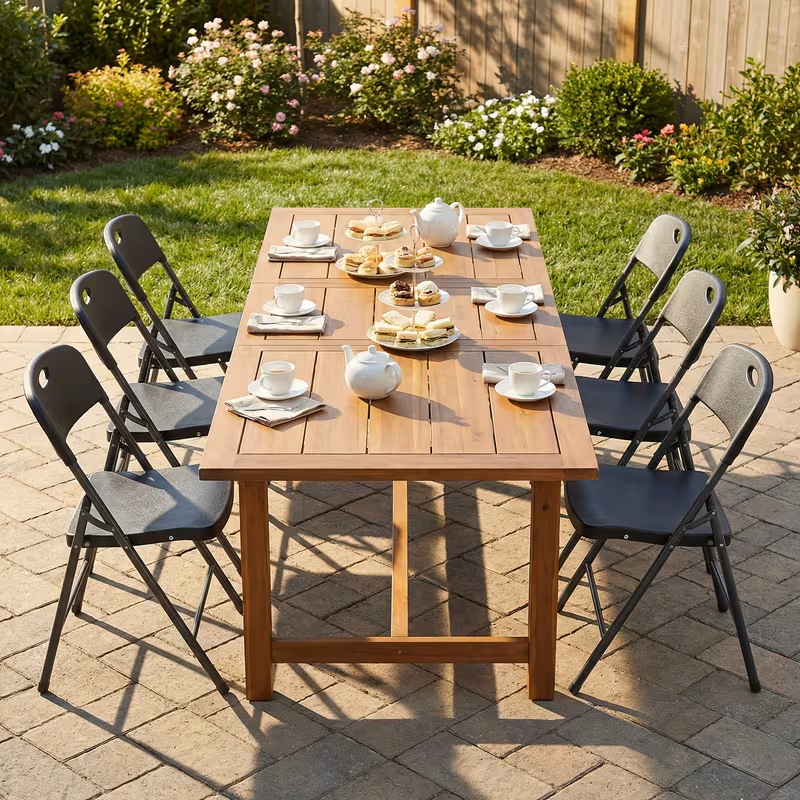 White Folding Chairs – 2/4/6 Pack