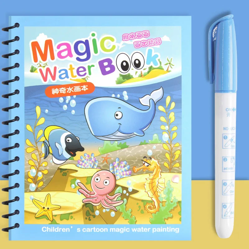 Reusable Water Drawing Book for Toddlers