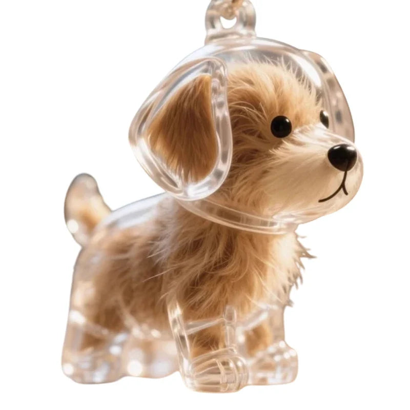 Clear Pet Hair Memorial Keepsake Capsule