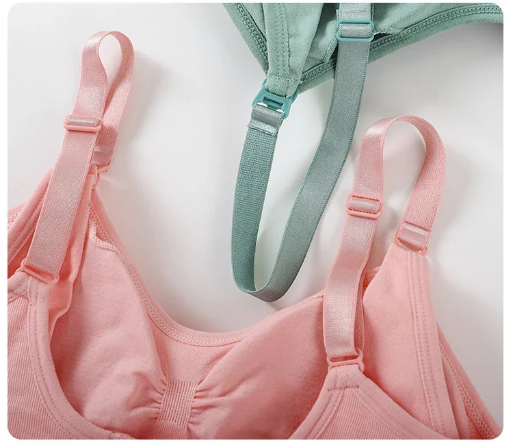 Plus-Size Wire-Free Front-Buckle Nursing Bra