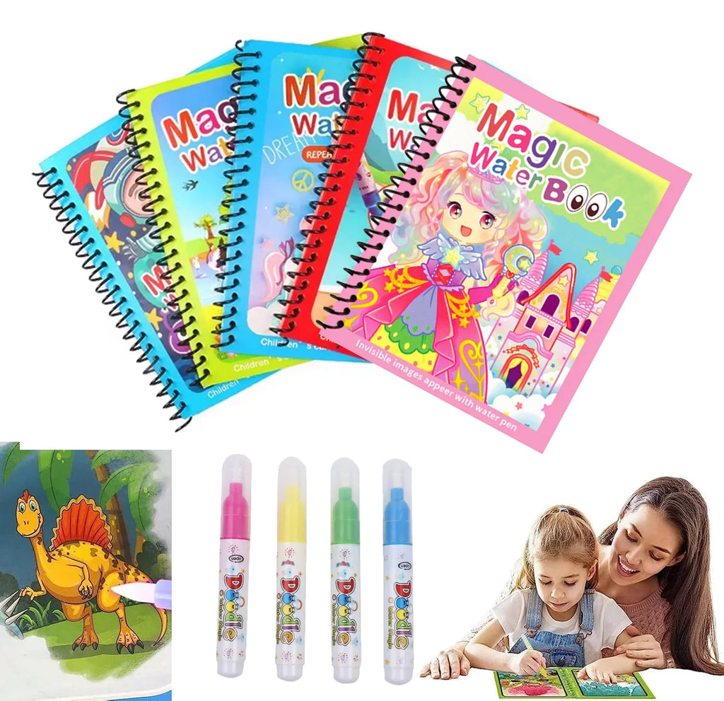Reusable Watercolor Magic Book for Kids
