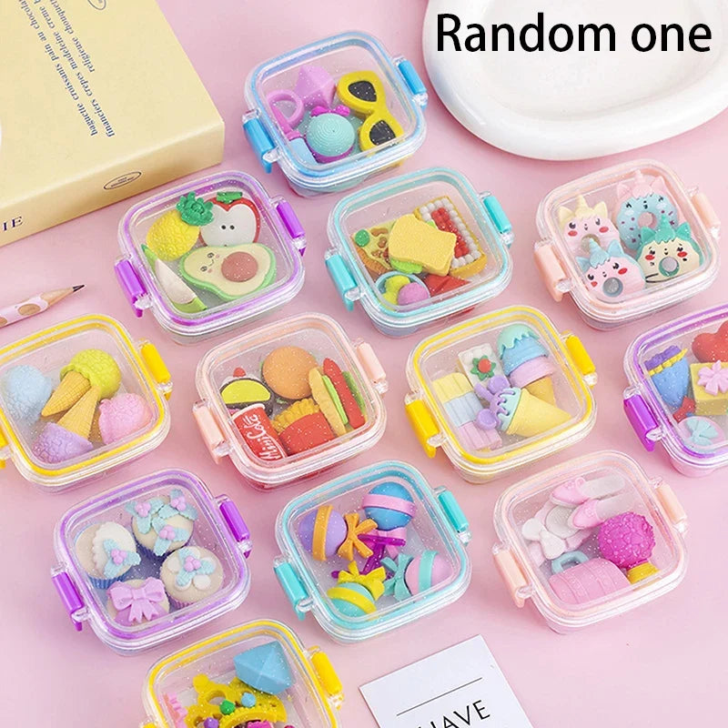 Lunch Box Eraser Set for Kids