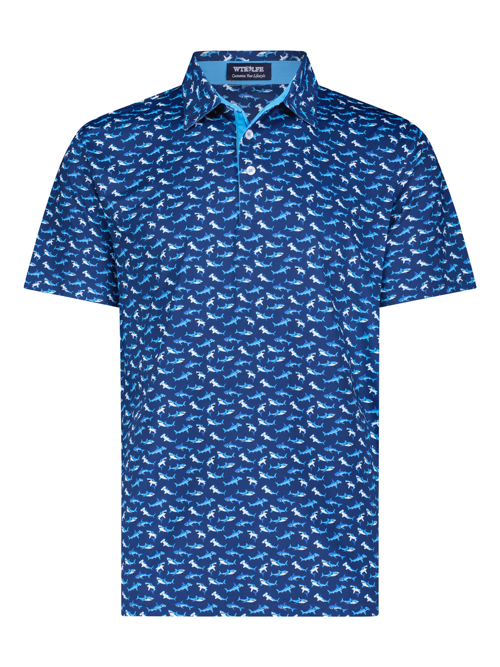 Sharks Performance Golf Polo – Navy