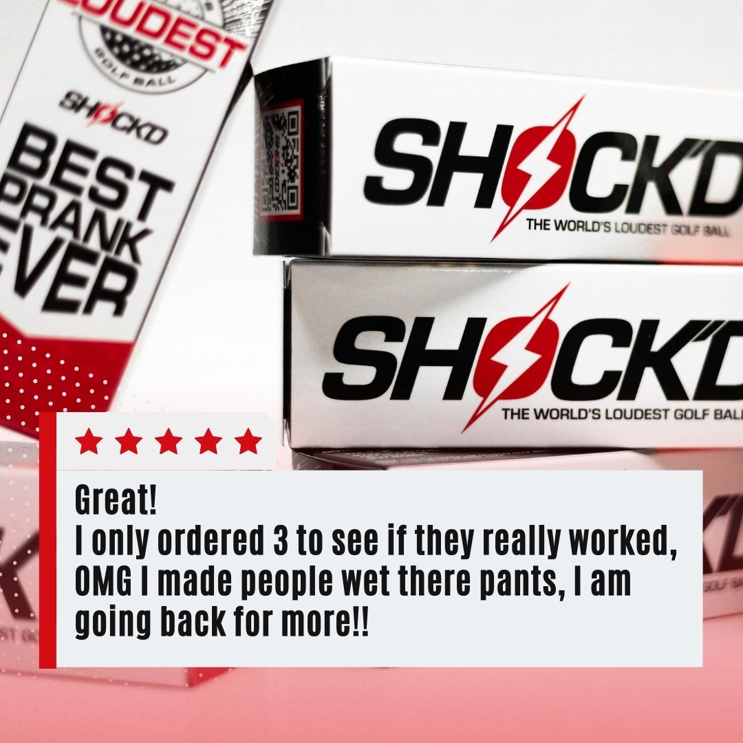 SHOCK'D Golf Balls – Buy 3, Get 1 Free Bundle