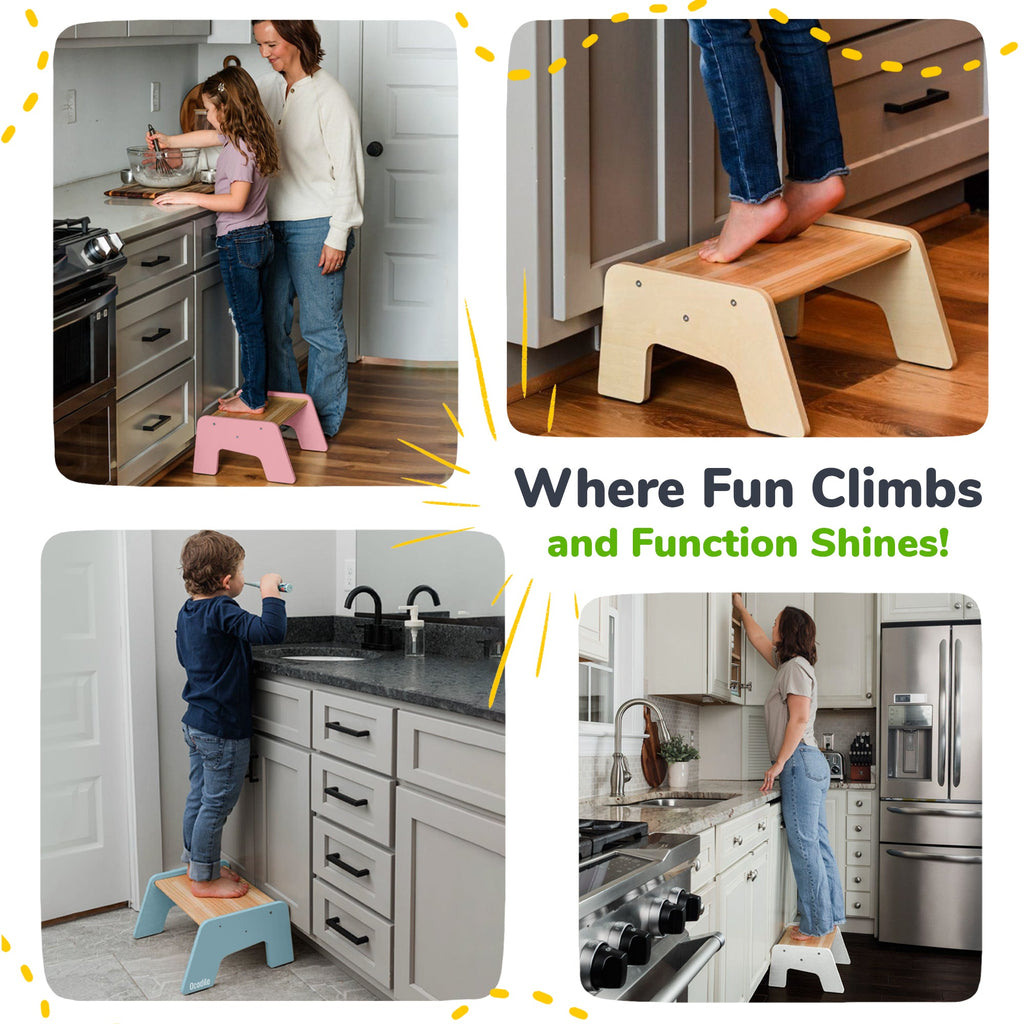 1-Step Wooden Kids Stool