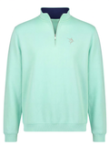 Turnberry Smooth-Knit Quarter-Zip – Aqua
