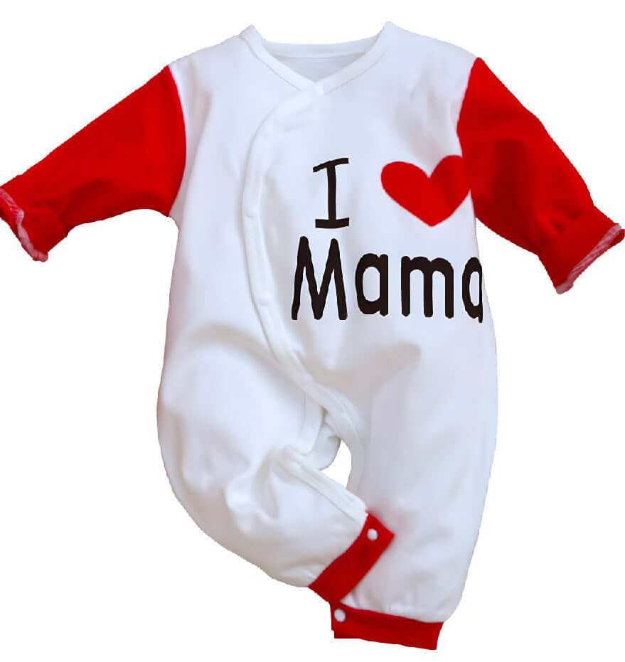 Baby Unisex "I Love You" Jumpsuit – Soft Cotton