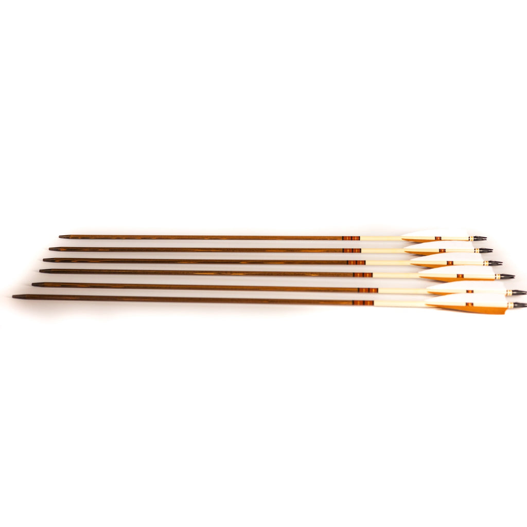 Wood Arrows Made in the USA - 6 Pack