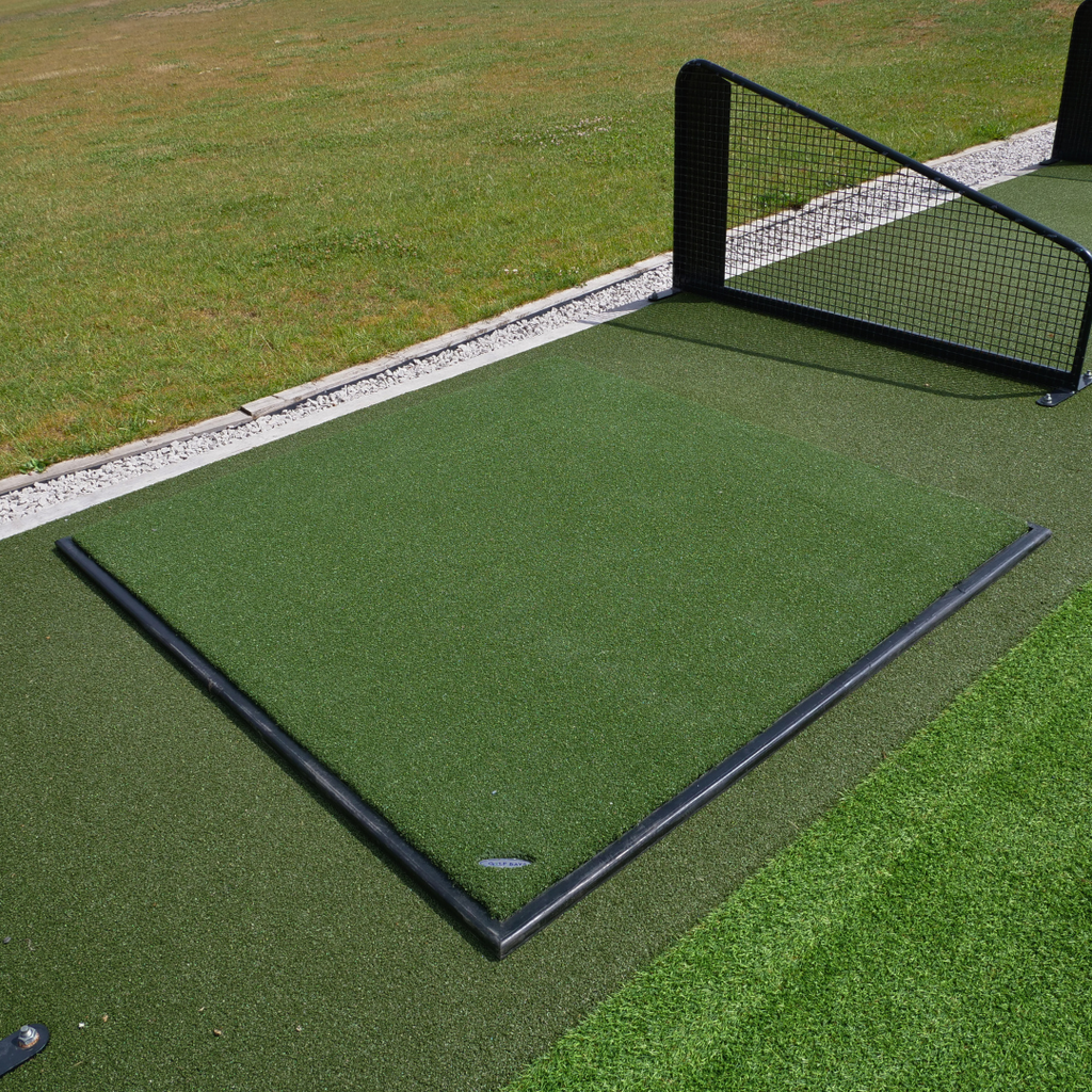 GolfBays Insert Tee Hitting Mat – 4'11 x 4'11