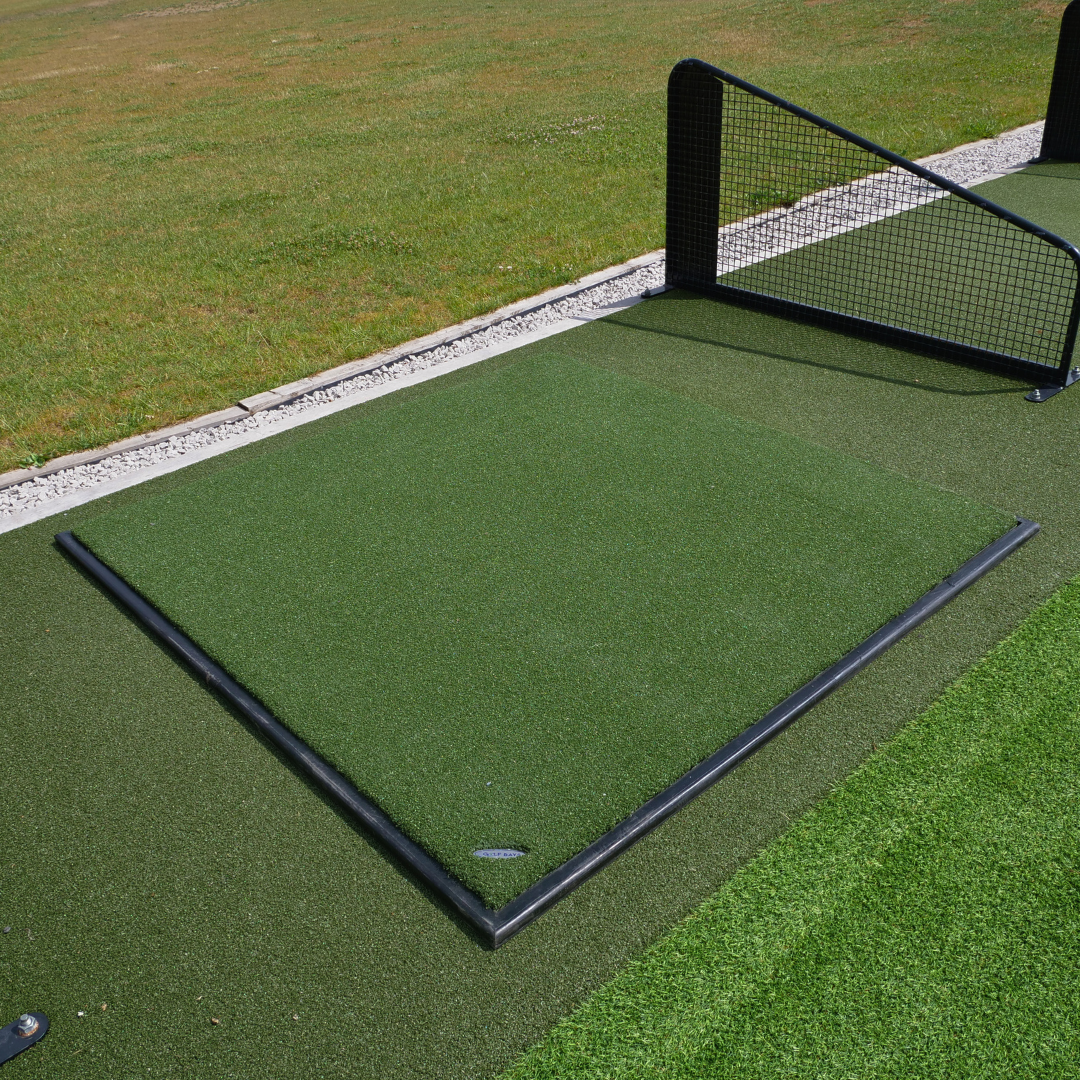 GolfBays Insert Tee Hitting Mat – 4'11 x 4'11