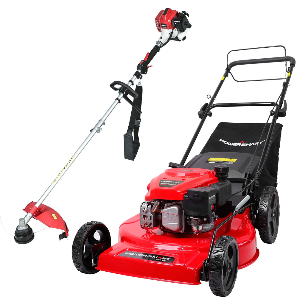 22" 170cc 3-in-1 Self-Propelled Lawn Mower & 16" 25cc String Trimmer Bundle V8622S+PS4532