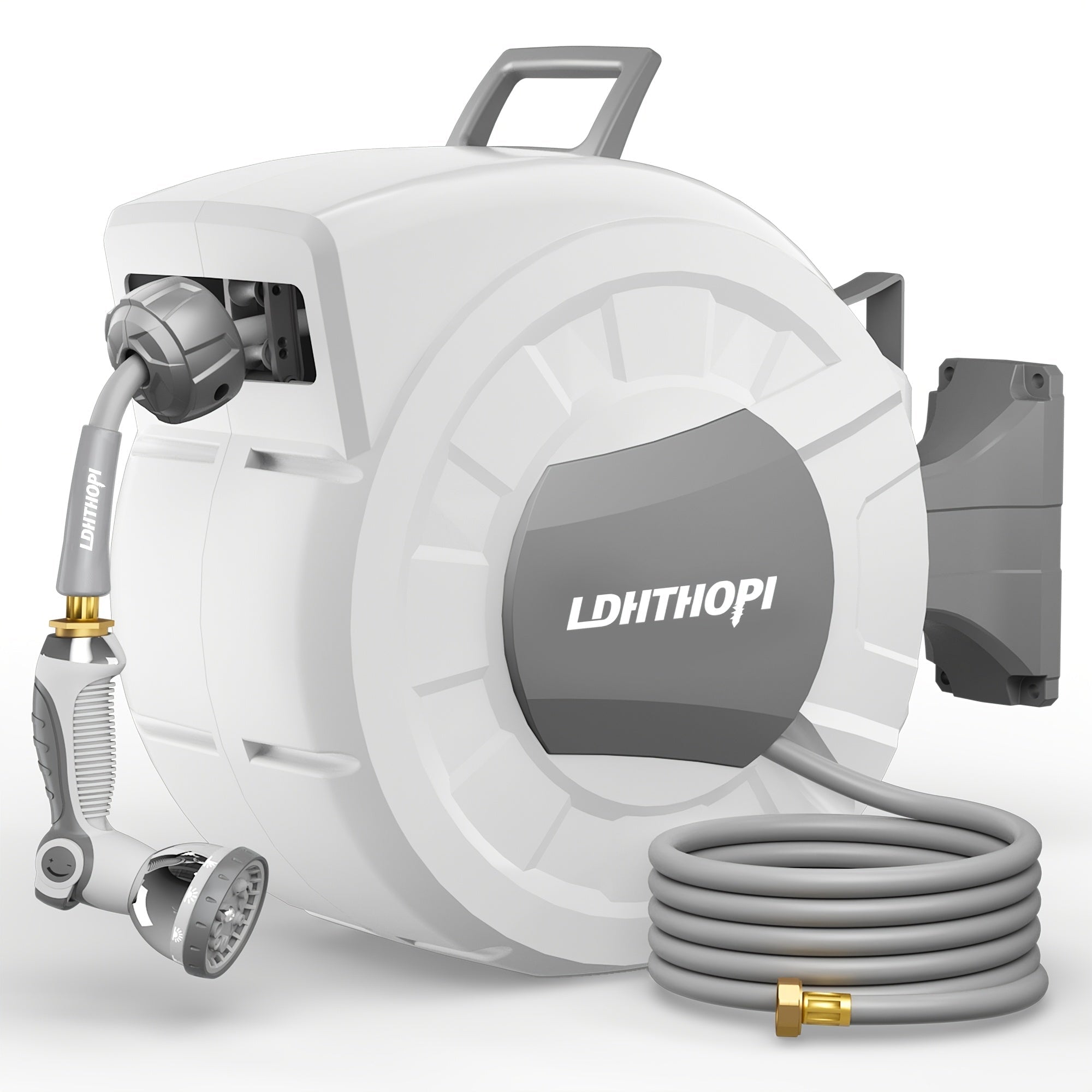 Retractable Wall-Mounted Garden Hose Reel