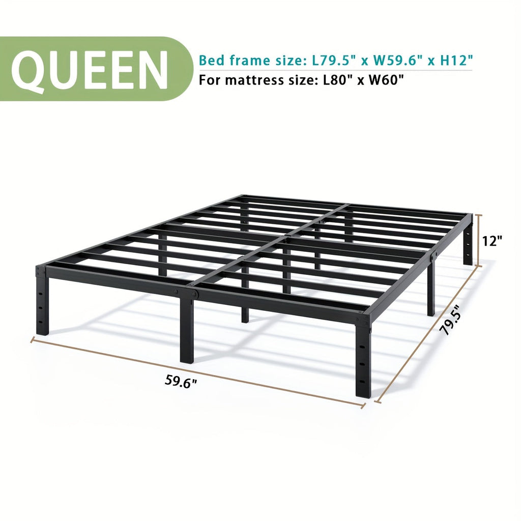 Heavy-Duty Metal Platform Bed Frame
