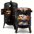 3-in-1 Charcoal Smoker Grill & Fire Pit