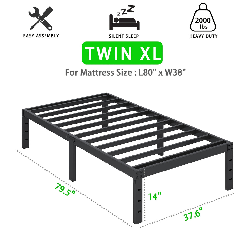 Heavy-Duty Metal Platform Bed Frame