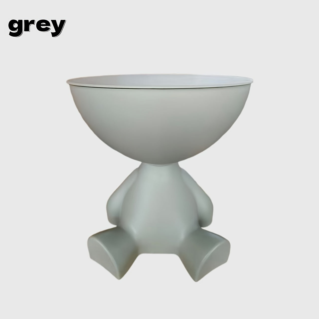 Bear-Shaped Side Table with Storage