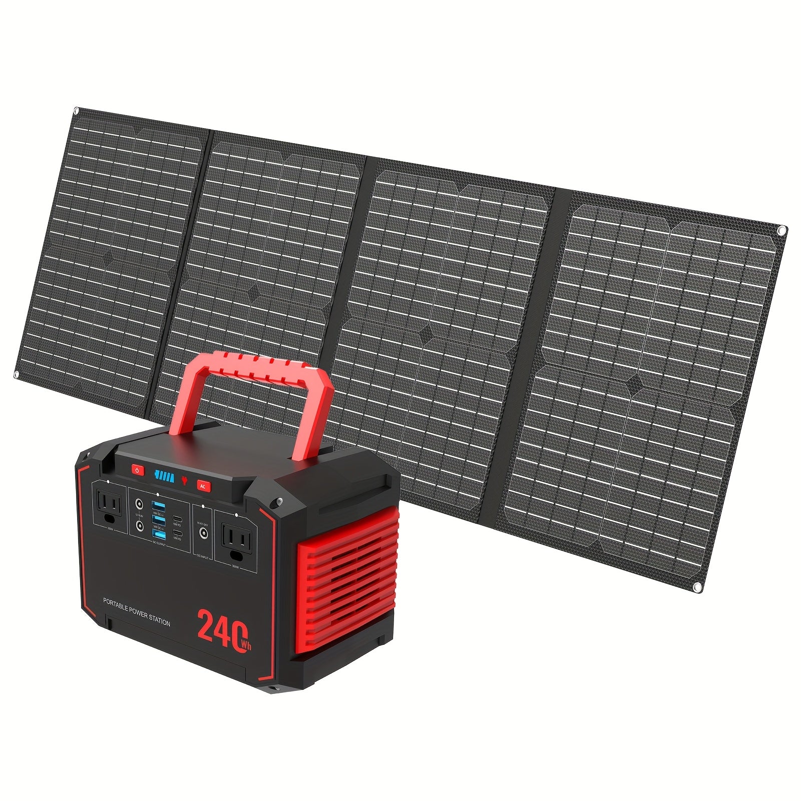 300W Portable Power Station with Solar Panel