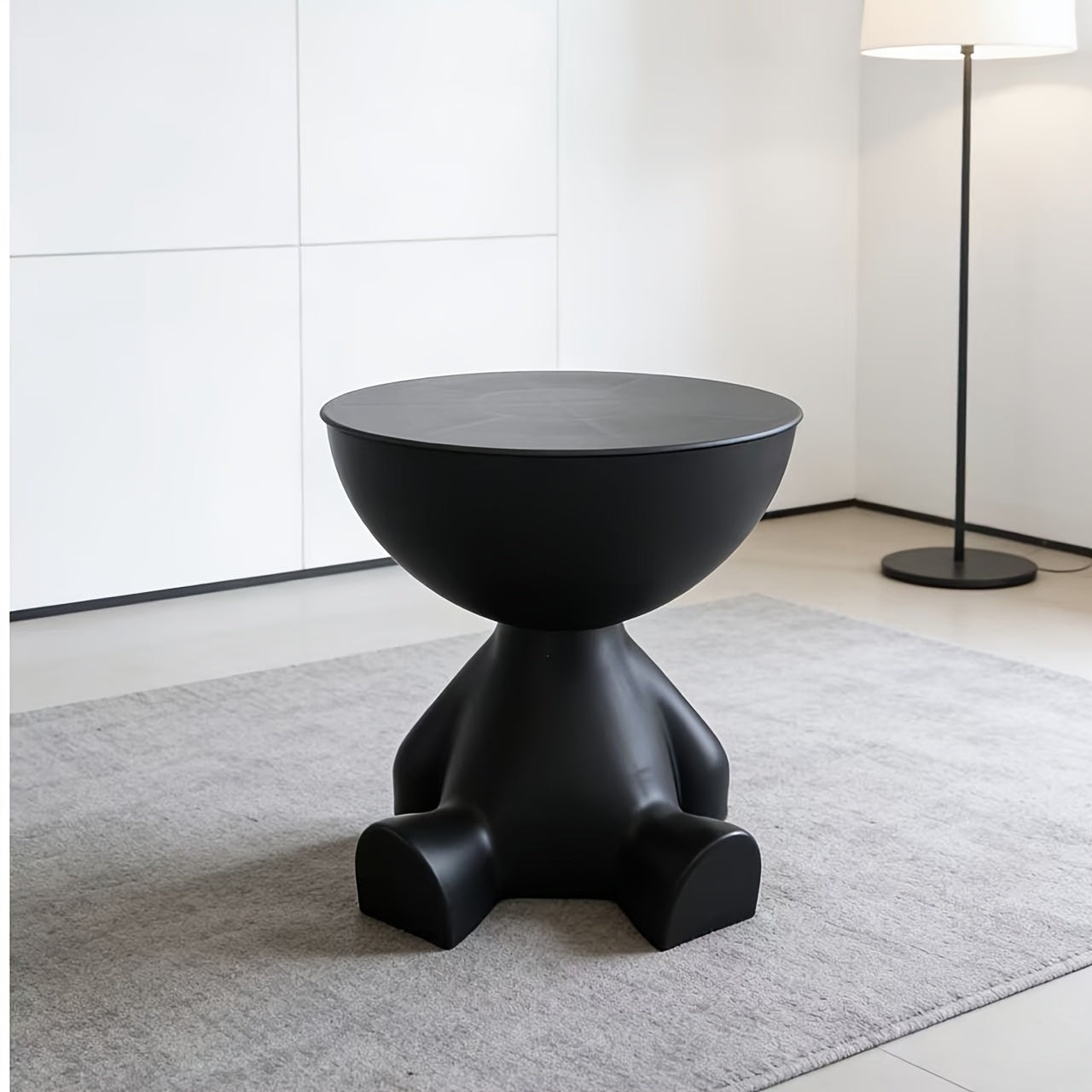 Bear-Shaped Side Table with Storage