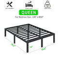 Heavy-Duty Metal Platform Bed Frame