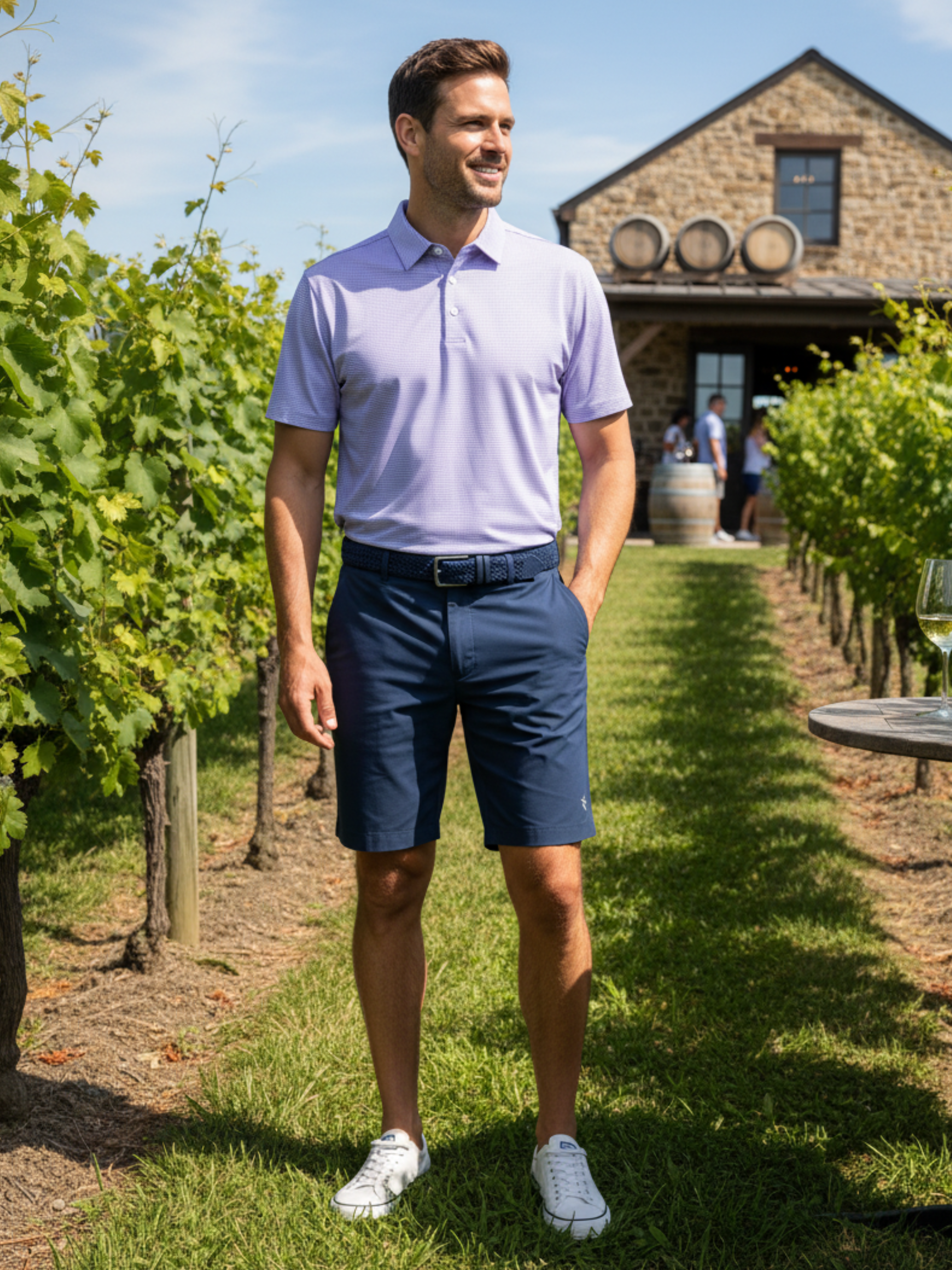 Vineyard Performance Golf Polo – Lavender