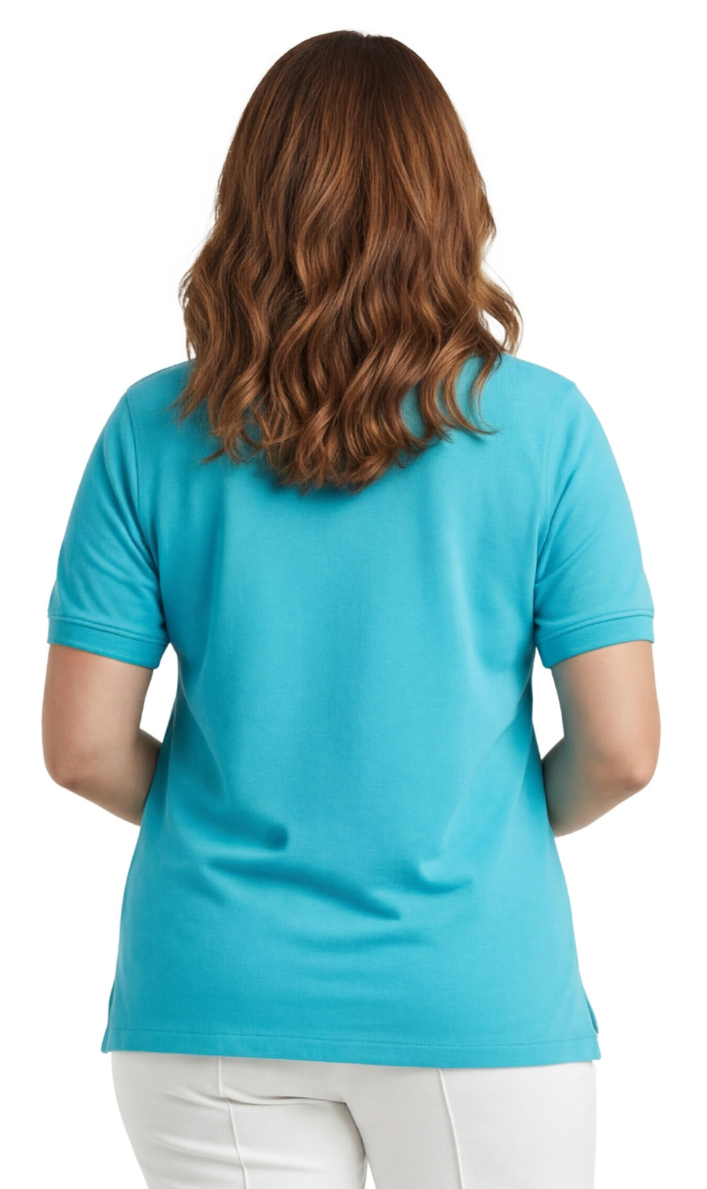 Women’s Relaxed-Fit Pique Knit Golf Polo