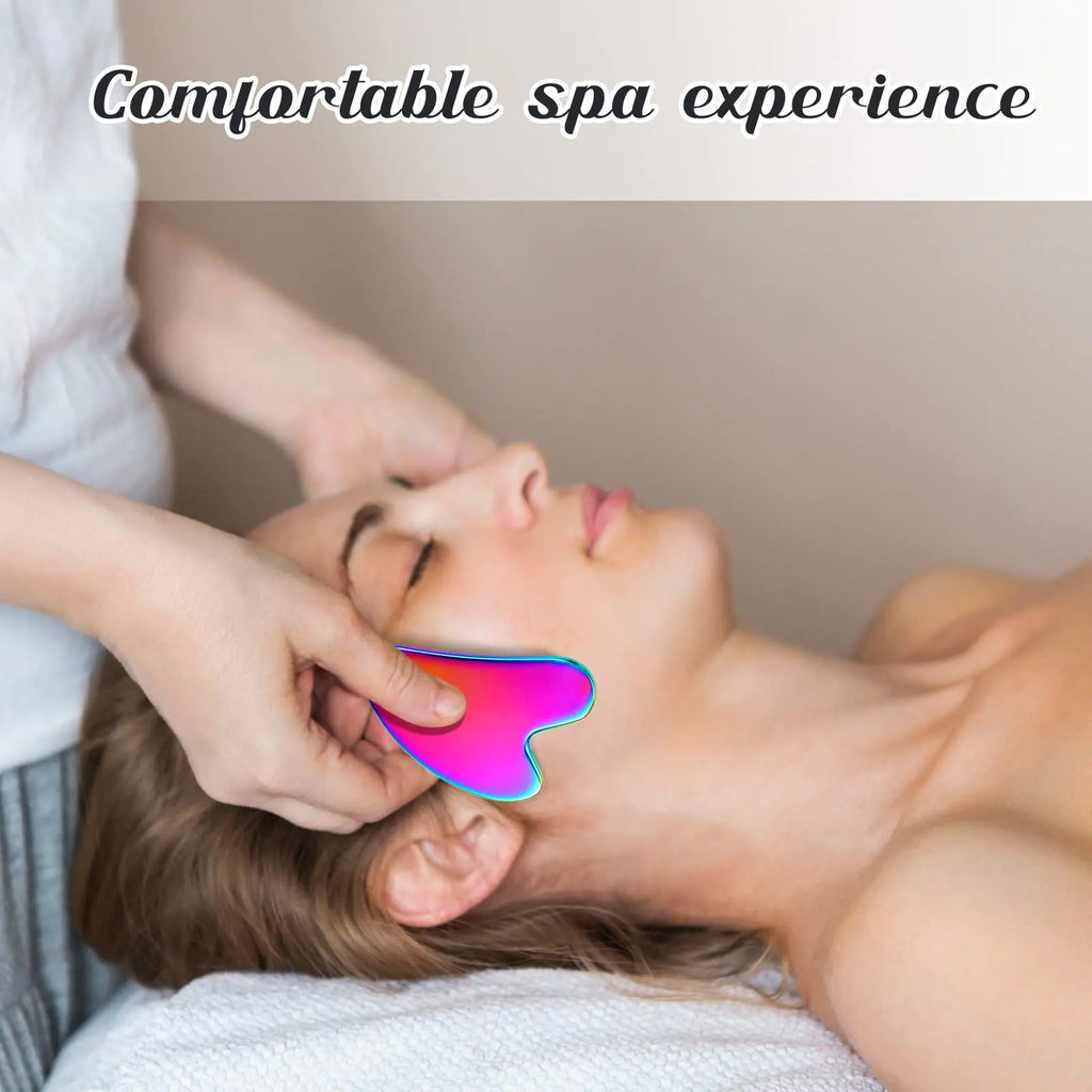 Stainless Steel Gua Sha Tool with Travel Pouch