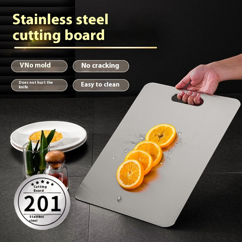 Double-Sided Stainless Steel Cutting Board
