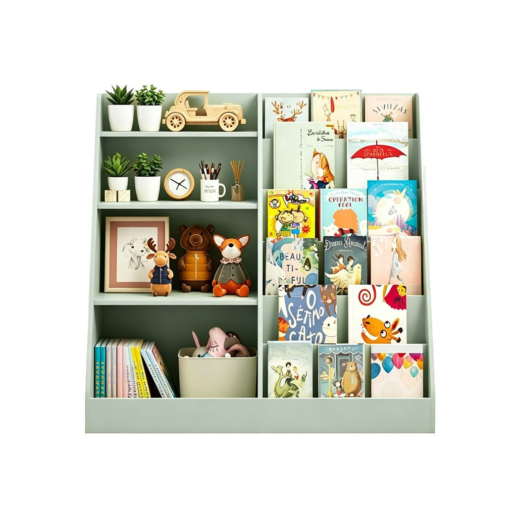 Kids Bookshelf & Toy Storage Organizer – 34.65 in