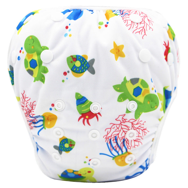 Cartoon Kids Swim Trunks