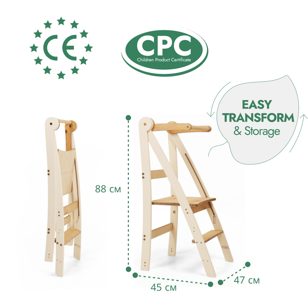 Adjustable Montessori Toddler Learning Tower