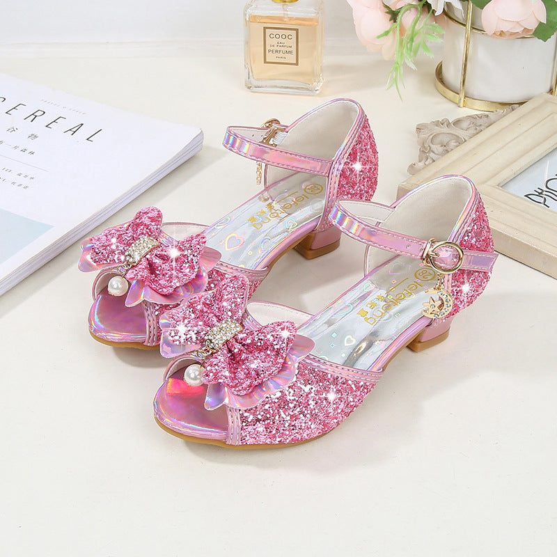 Girls Bow Princess Sandals – product view 1