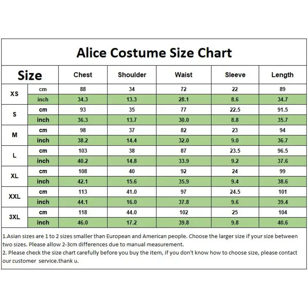 Alice Madness Returns Cosplay Costume Set