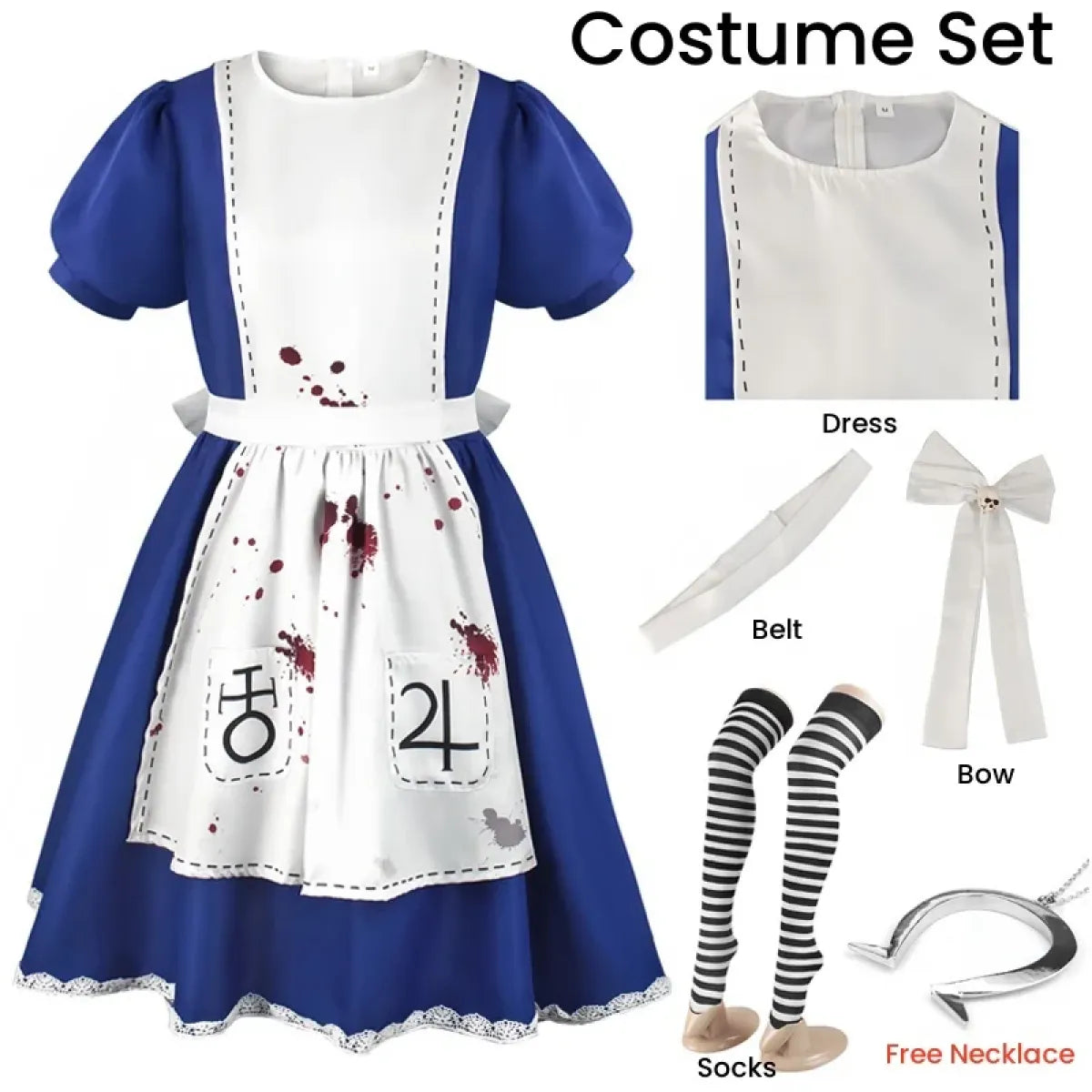 Alice Madness Returns Cosplay Costume Set