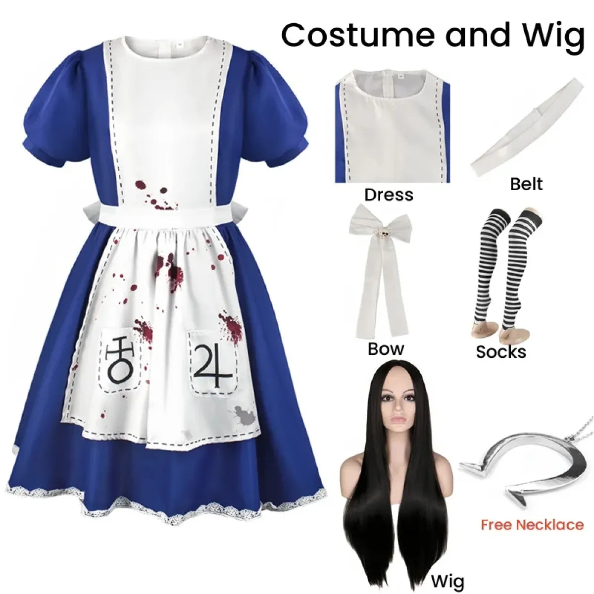 Alice Madness Returns Cosplay Costume Set