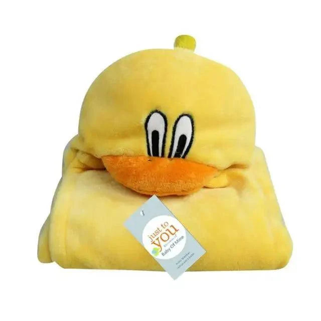 Double-Layer Cartoon Hooded Baby Towel