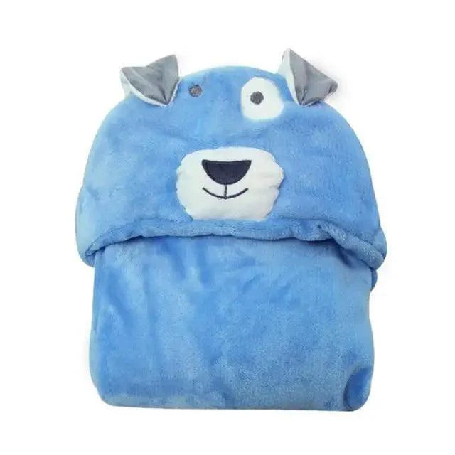 Double-Layer Cartoon Hooded Baby Towel