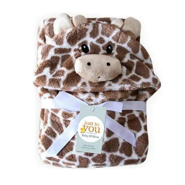 Double-Layer Cartoon Hooded Baby Towel