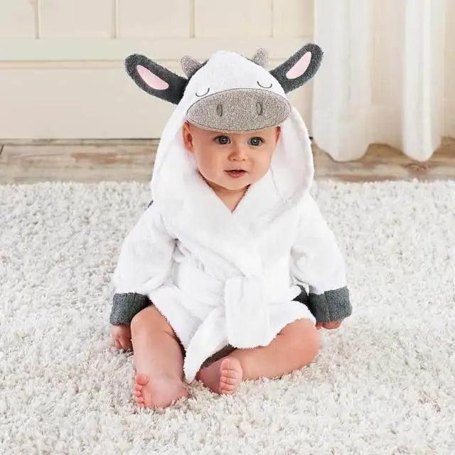 Cartoon Hooded Baby Bath Towel