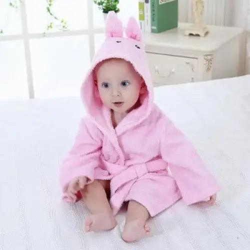 Cartoon Hooded Baby Bath Towel