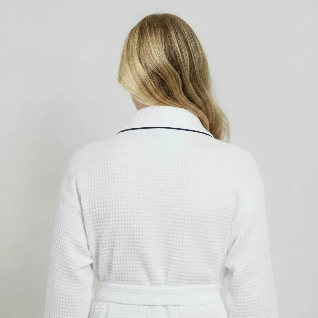 Women’s Knee-Length Waffle Spa Robe