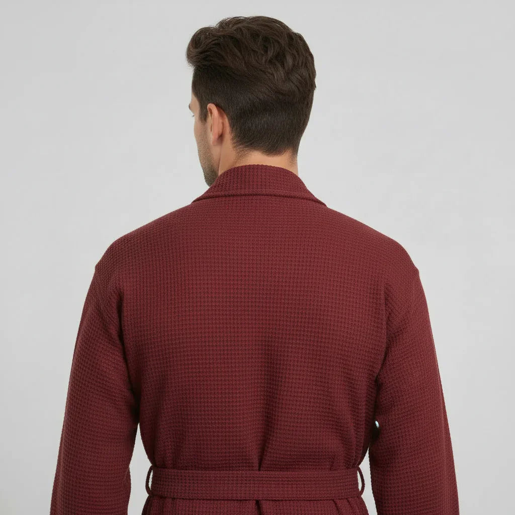 Men’s Lightweight Waffle Spa Robe