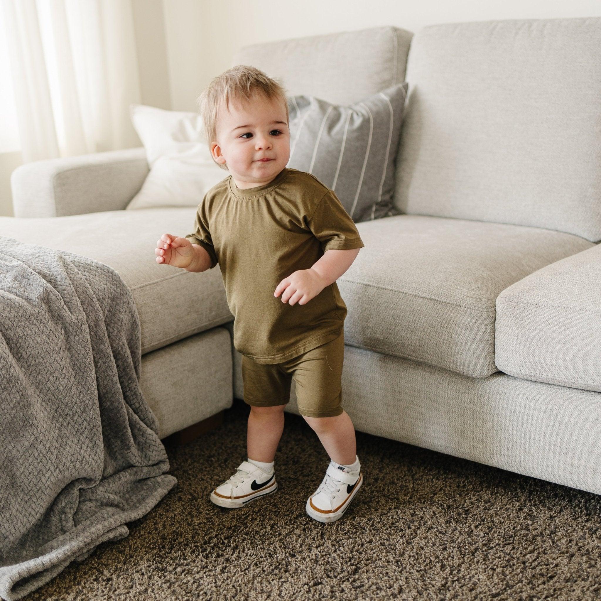 Bamboo Tee & Bike Shorts – Sold Separately