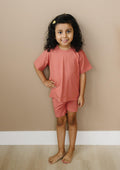 Bamboo tee and bike shorts separates