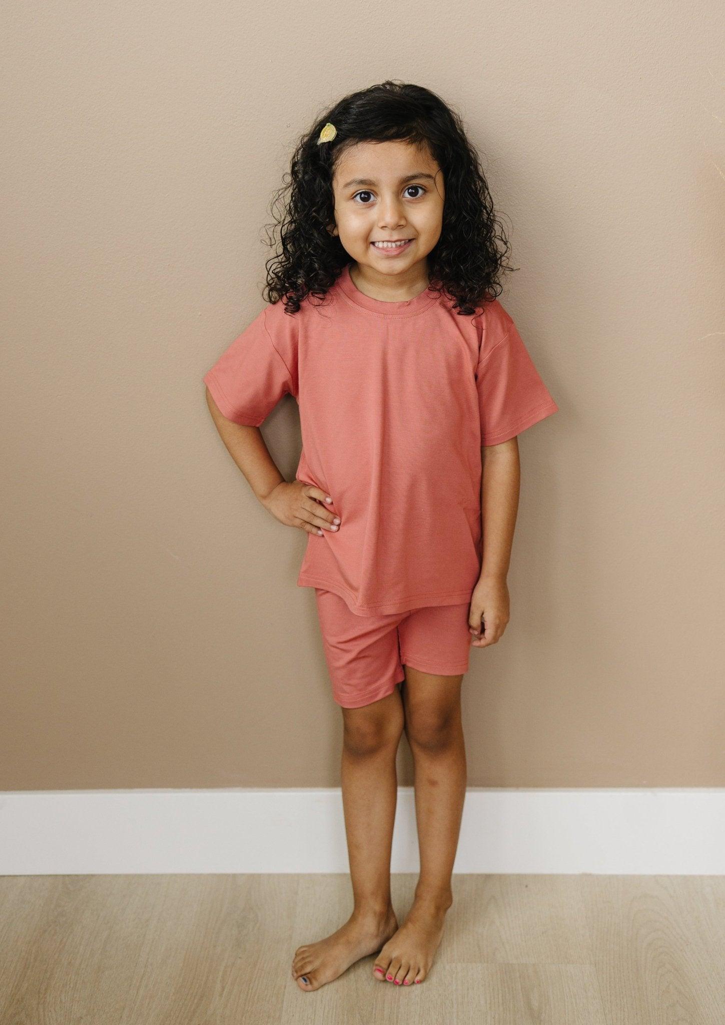 Bamboo Tee & Bike Shorts – Sold Separately