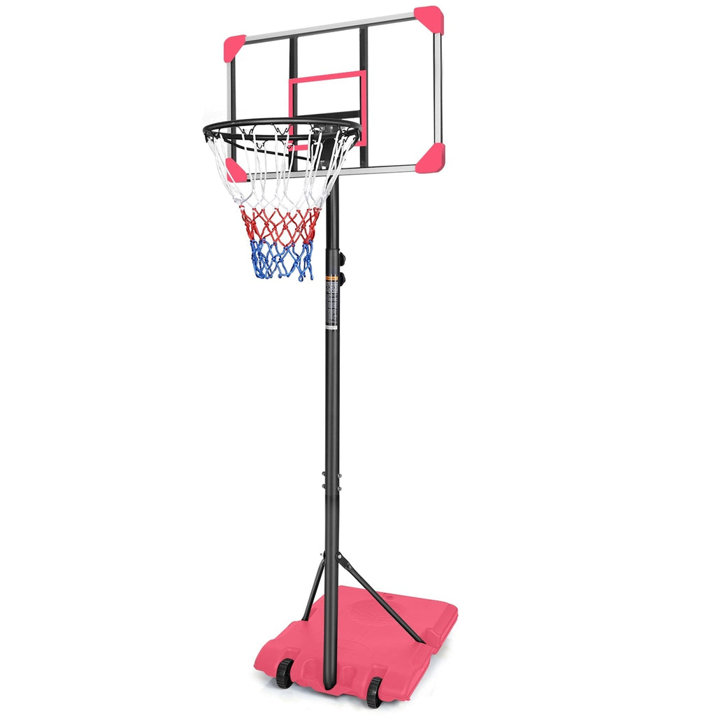 Kids Adjustable Basketball Hoop – Blue or Pink, 5.6–7 ft
