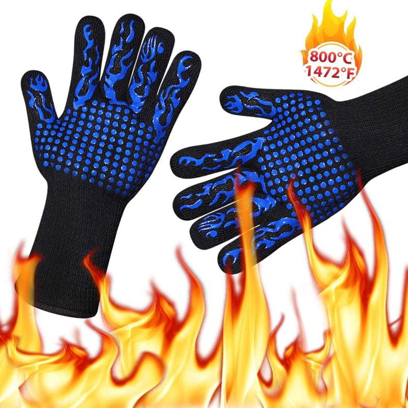 Heat-Resistant BBQ Grill Gloves