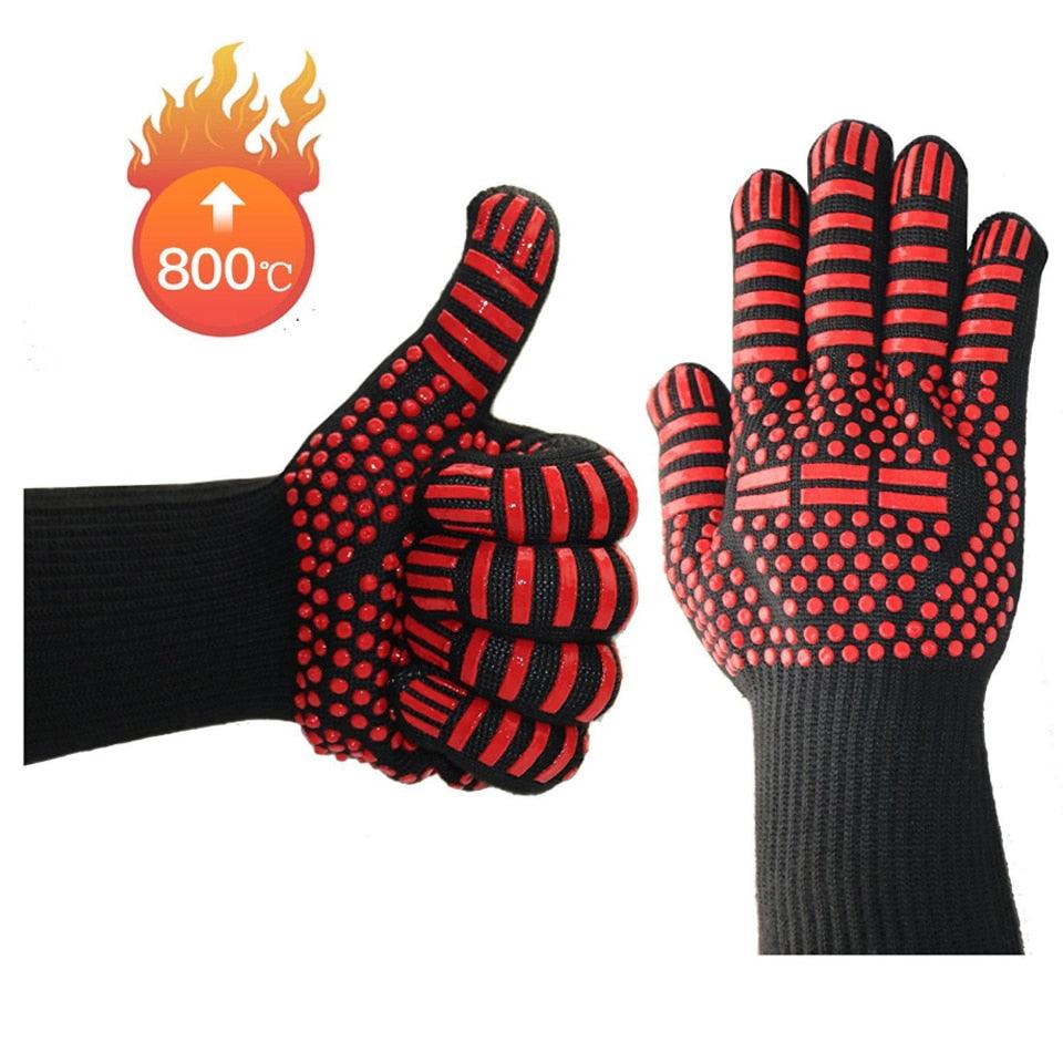 Heat-Resistant BBQ Grill Gloves