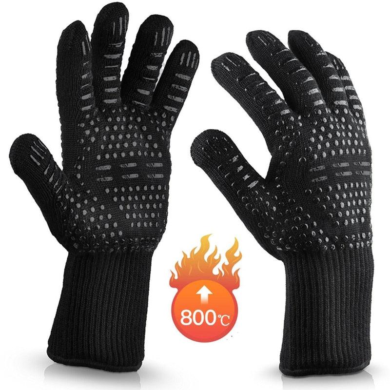 Heat-Resistant BBQ Grill Gloves